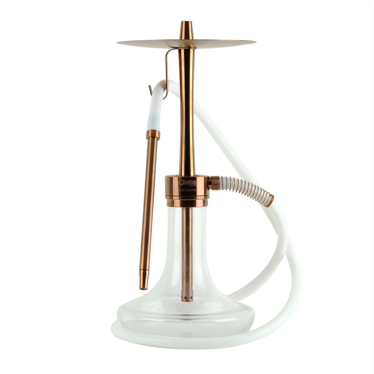 Oduman Infinity Hookah Bronze Body Clear Glass