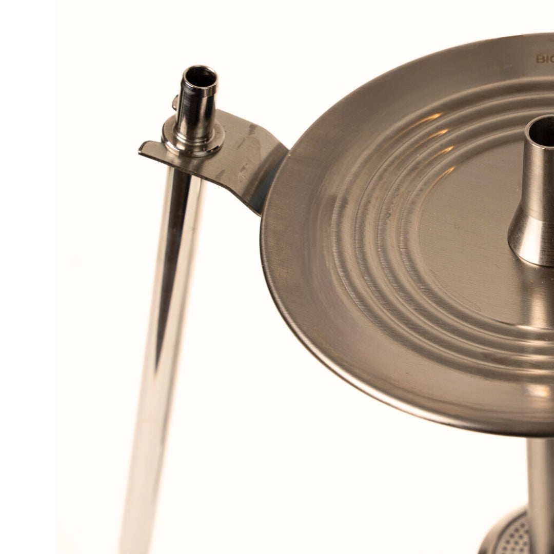 Mr.Eds E24 Big Boss Pro X Hookah Set - Stainless Steel Elegance