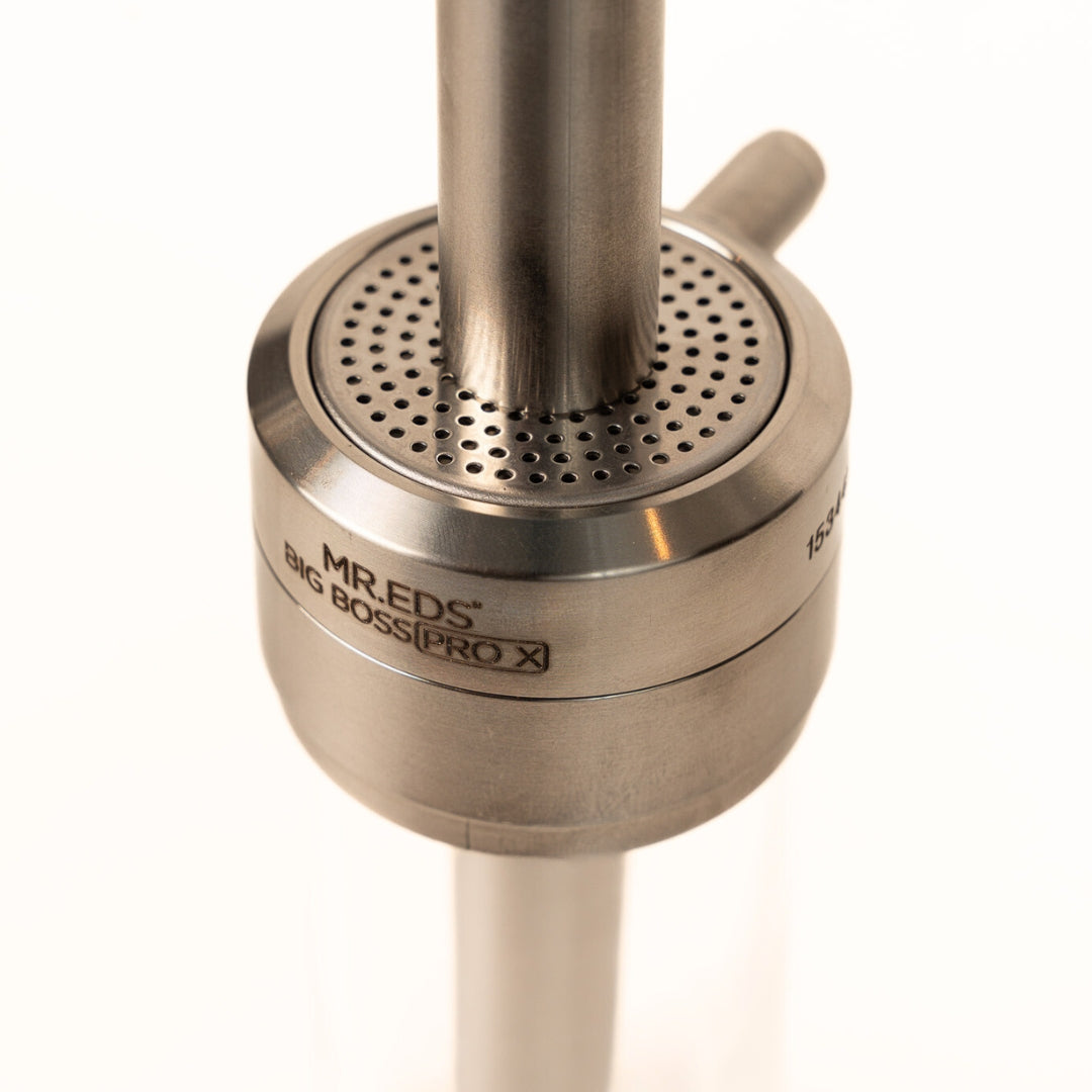 Mr.Eds E24 Big Boss Pro X Hookah Set - Stainless Steel Elegance