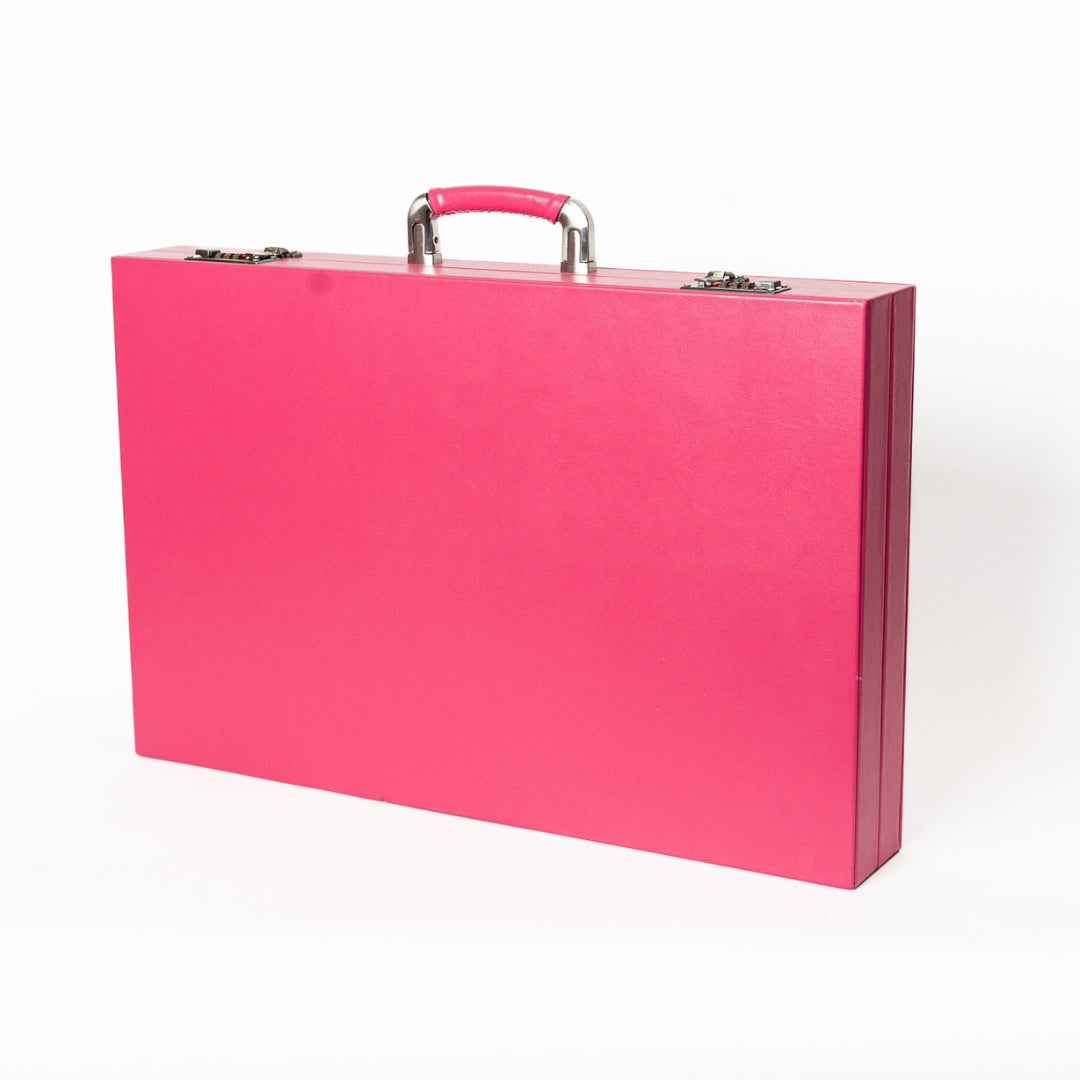 Pro Olympia Backgammon - Pink Leather