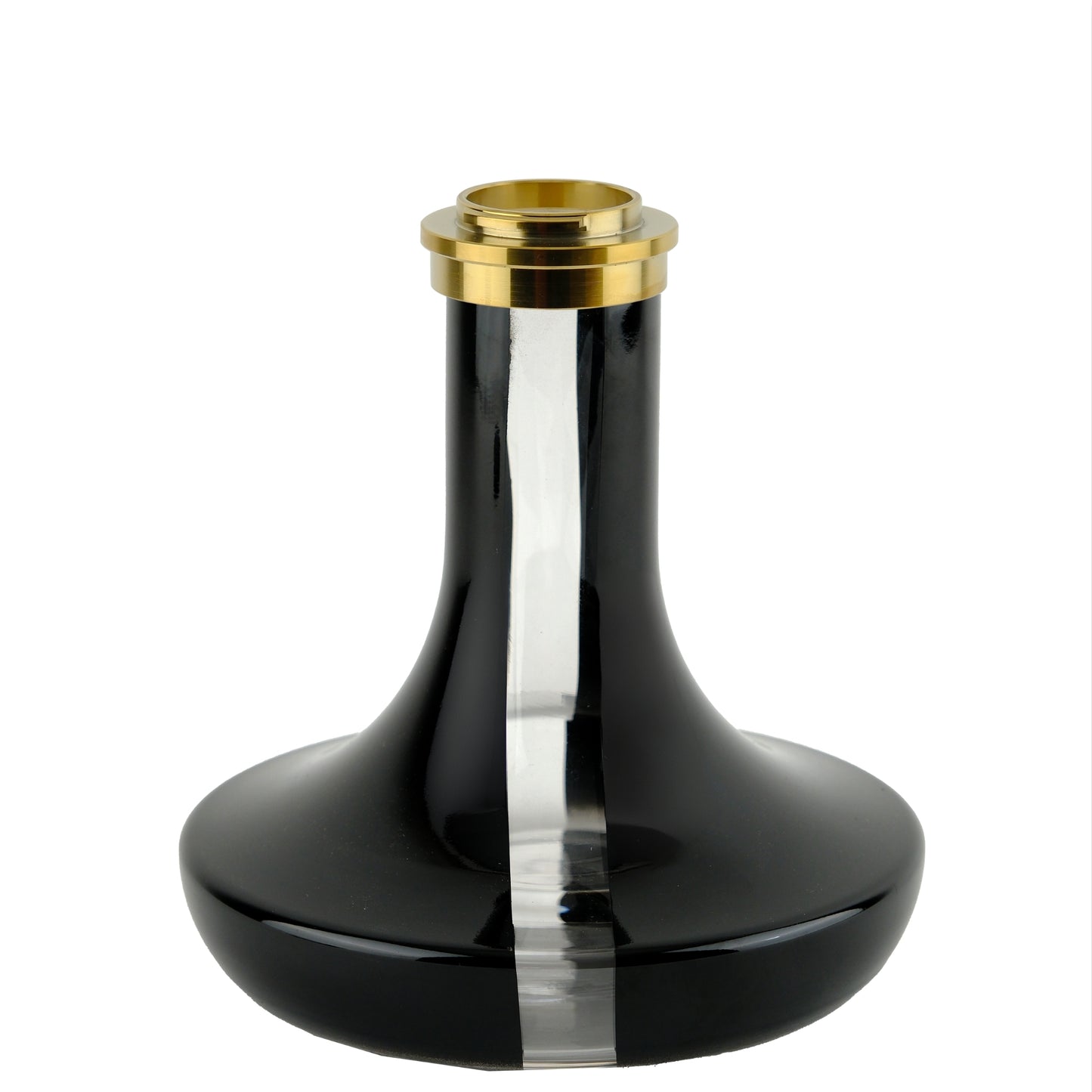 Oduman Infinity Hookah Gold Body Black Glass