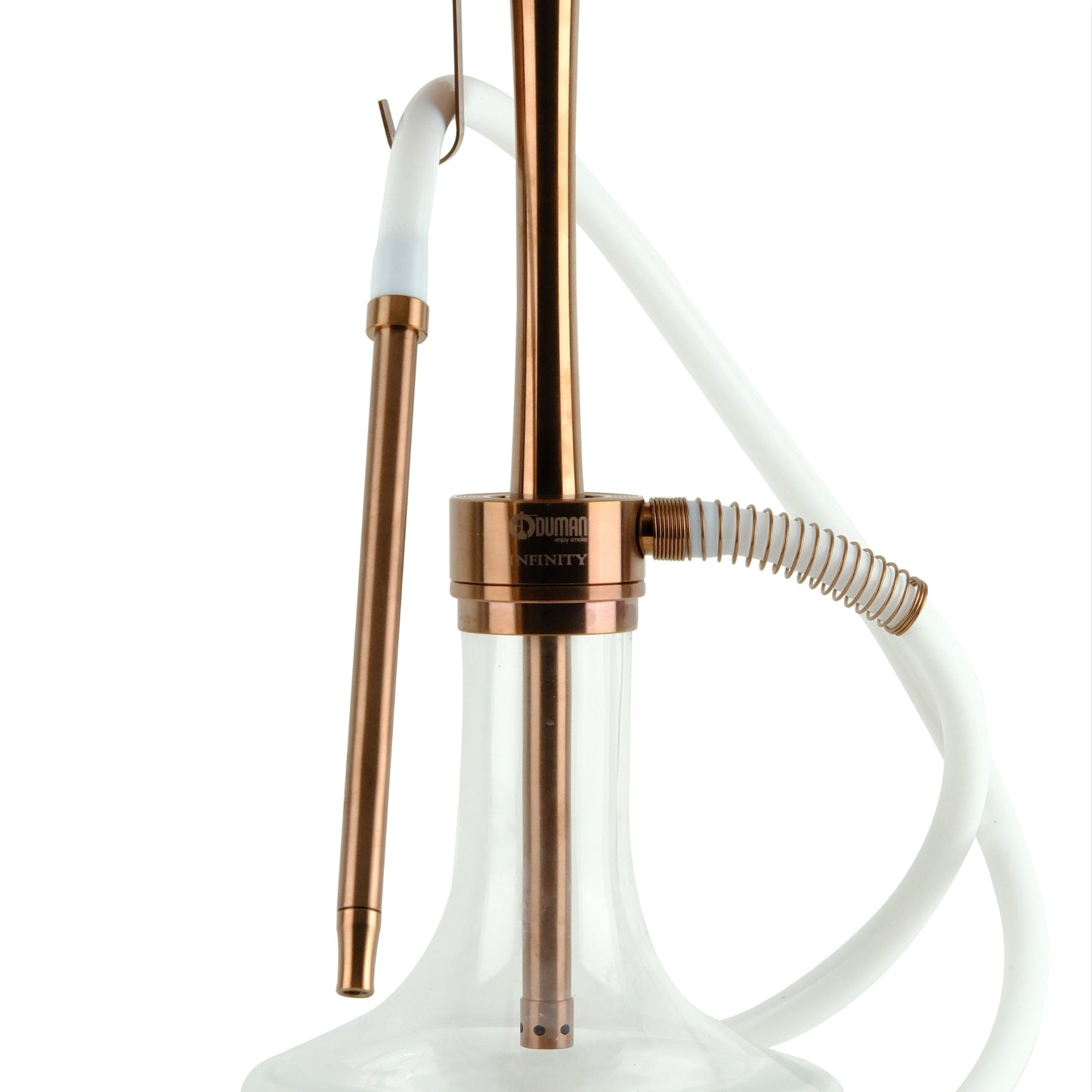 Oduman Infinity Hookah Bronze Body Clear Glass