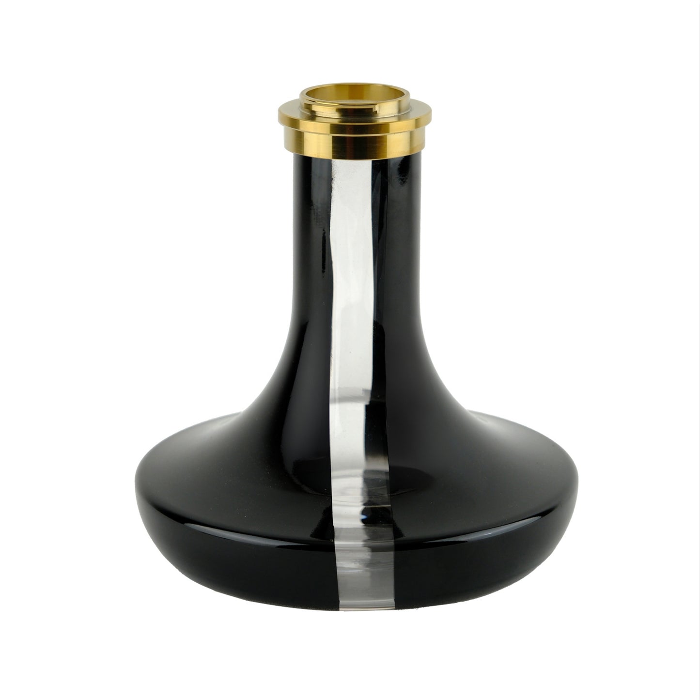 Oduman Infinity Hookah Gold Body Black Glass