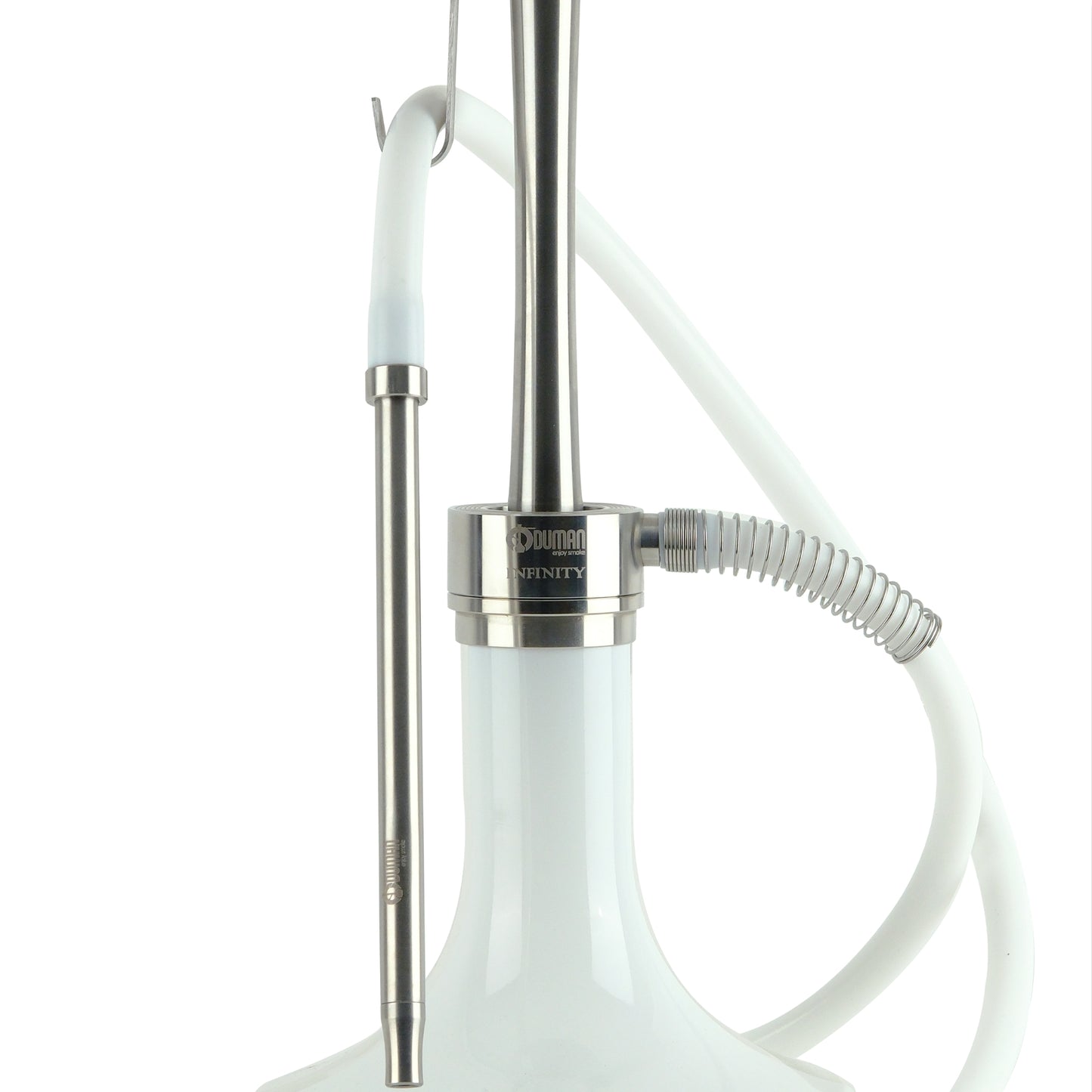 Oduman Infinity Hookah Silver Body Silver Glass