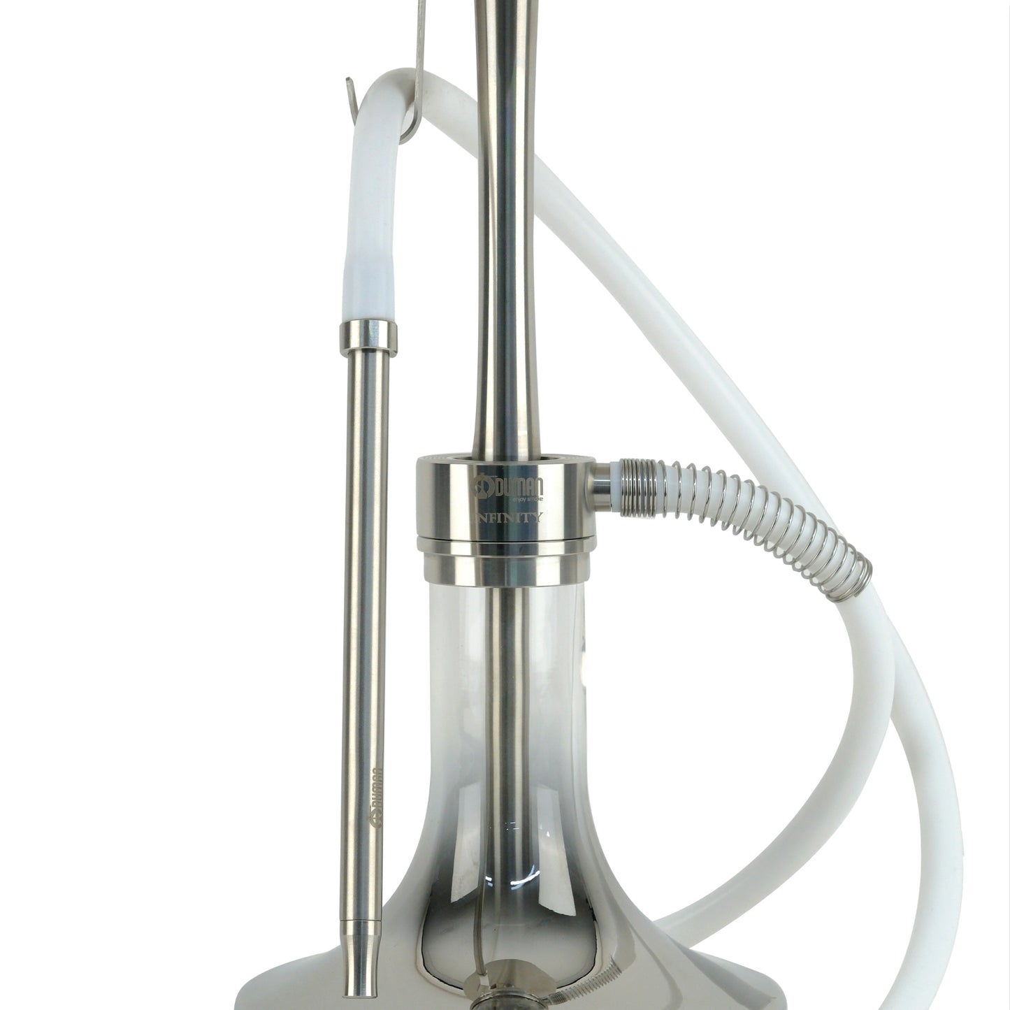 Oduman Infinity Hookah Silver Body Silver Glass