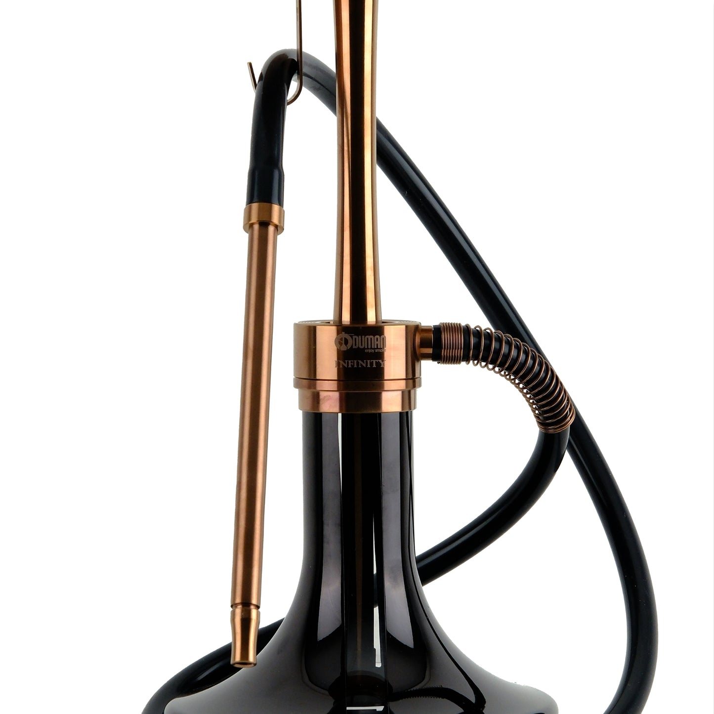 Oduman Infinity Hookah Bronze Body Black Glass
