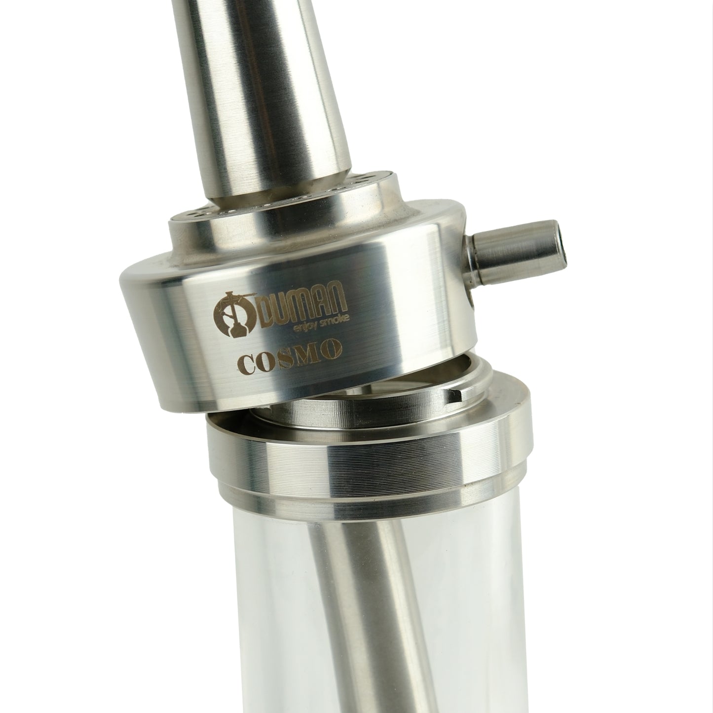 Oduman Cosmo Hookah Silver Body Silver Glass