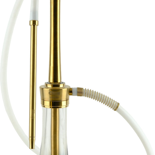 Oduman Cosmo Hookah Gold Body Gold Glass