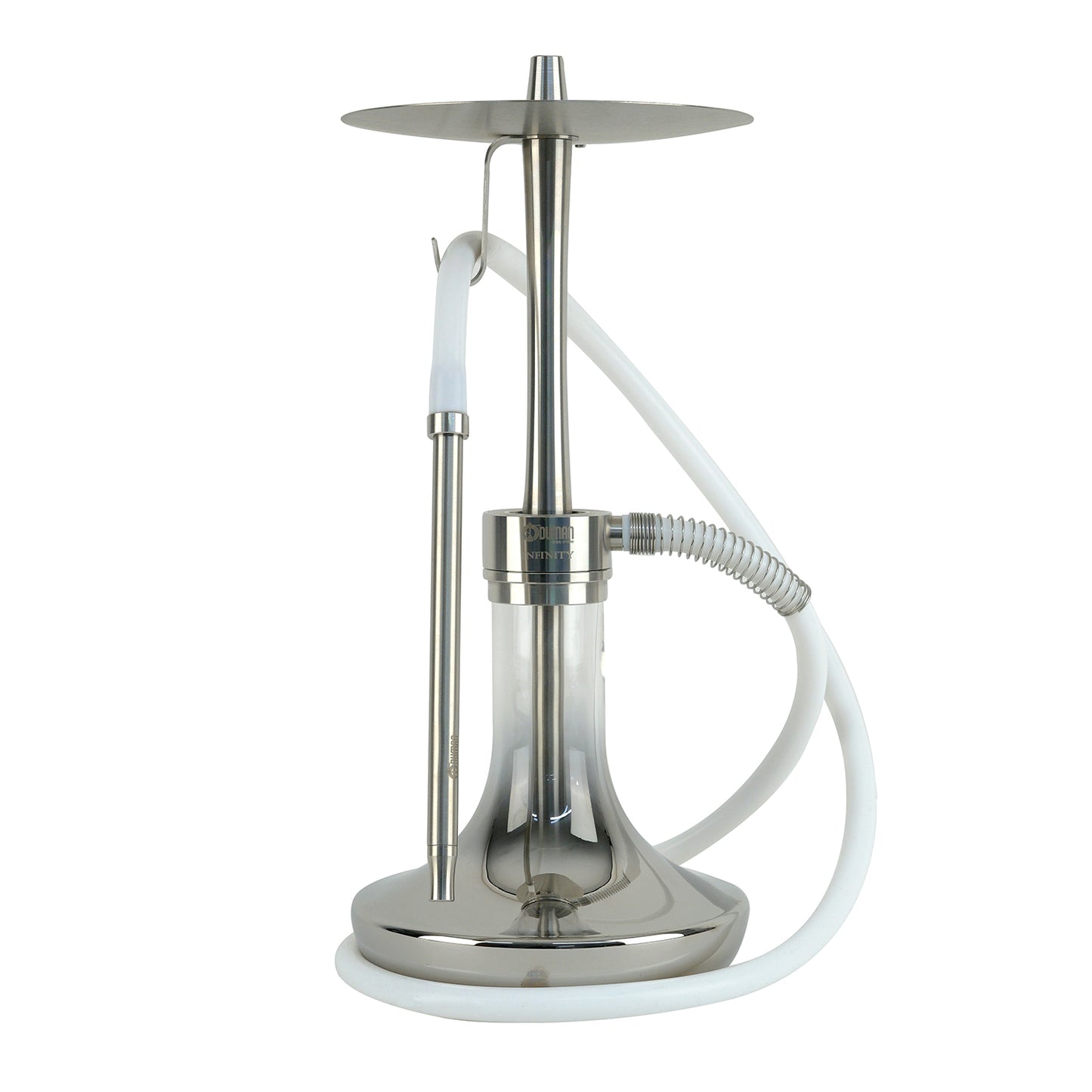 Oduman Infinity Hookah Silver Body Silver Glass