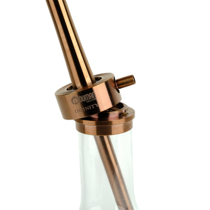 Oduman Infinity Hookah Bronze Body Clear Glass