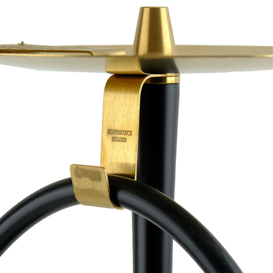 Oduman Cosmo Hookah Gold Body Black Glass