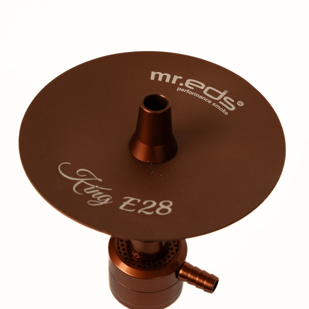 Mr.Eds E28 King Hookah - Compact Elegance by Mr. Eds - Burgundy Aluminum