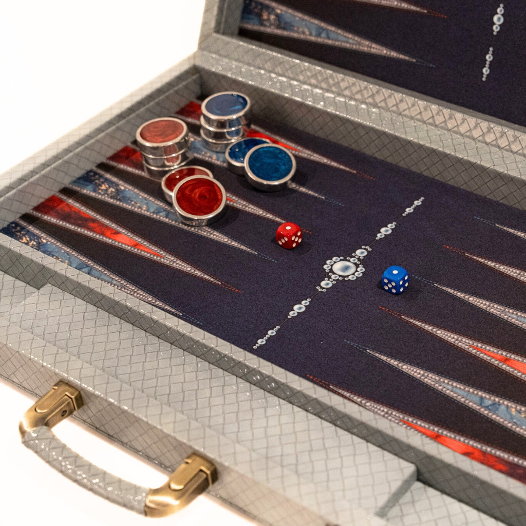 Backgammon Olympia Pro - Netted Gray