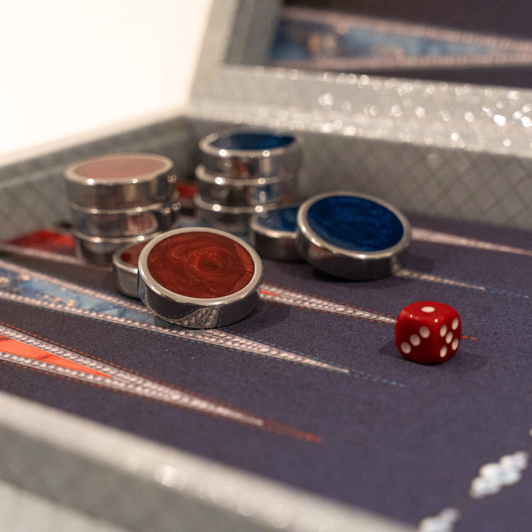 Backgammon Olympia Pro - Netted Gray