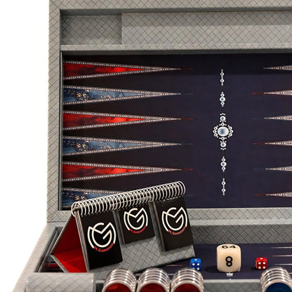 Backgammon Olympia Pro - Netted Gray