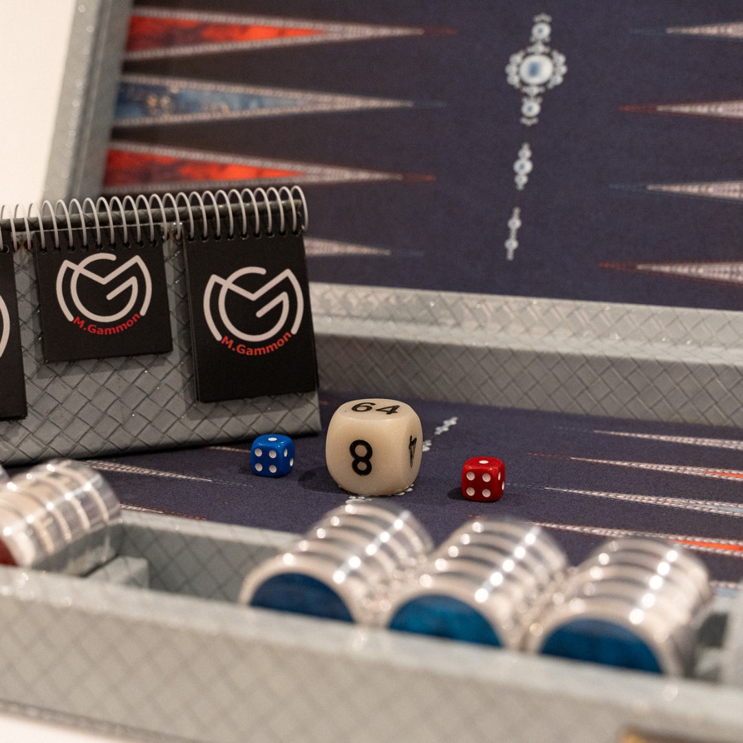 Backgammon Olympia Pro - Netted Gray