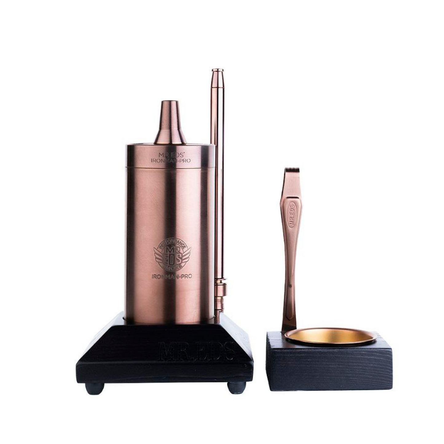 Mr.Eds E50 Iron Man Pro Rose Gold Hookah Set Elegance Meets