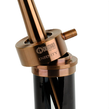 Oduman Infinity Hookah Bronze Body Black Glass